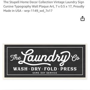 The Stupell Home Decor Collection vintage laundry sign